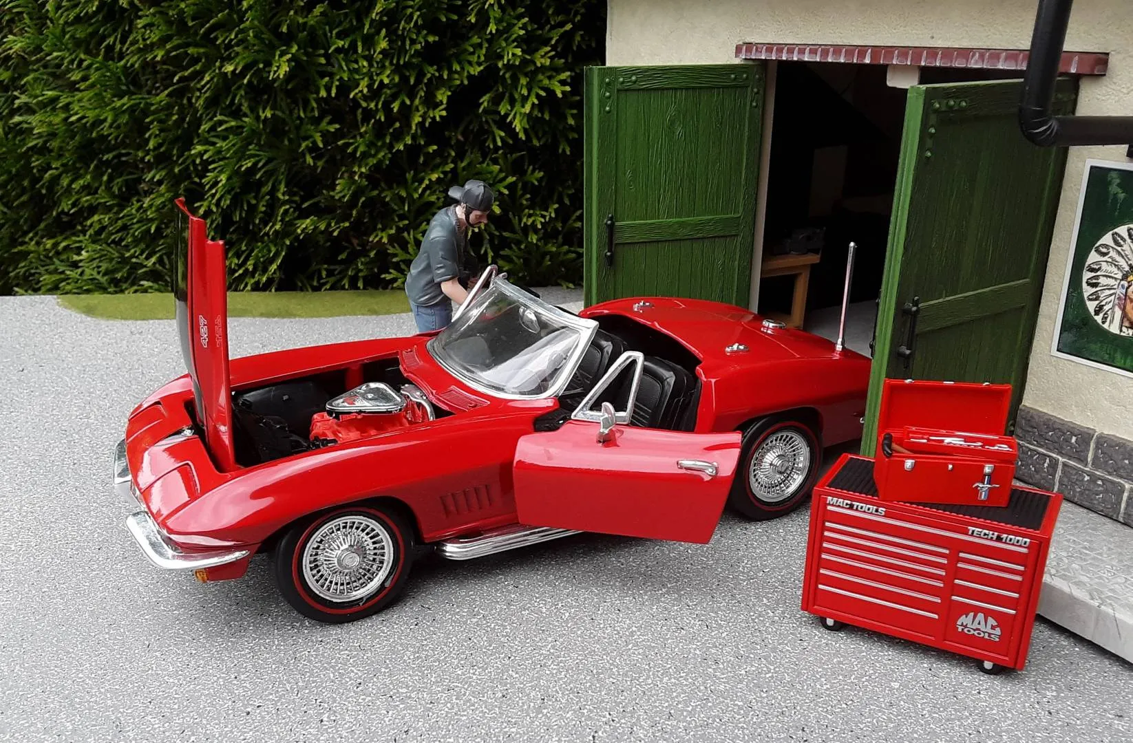 48457 corvette c2 diecast collection