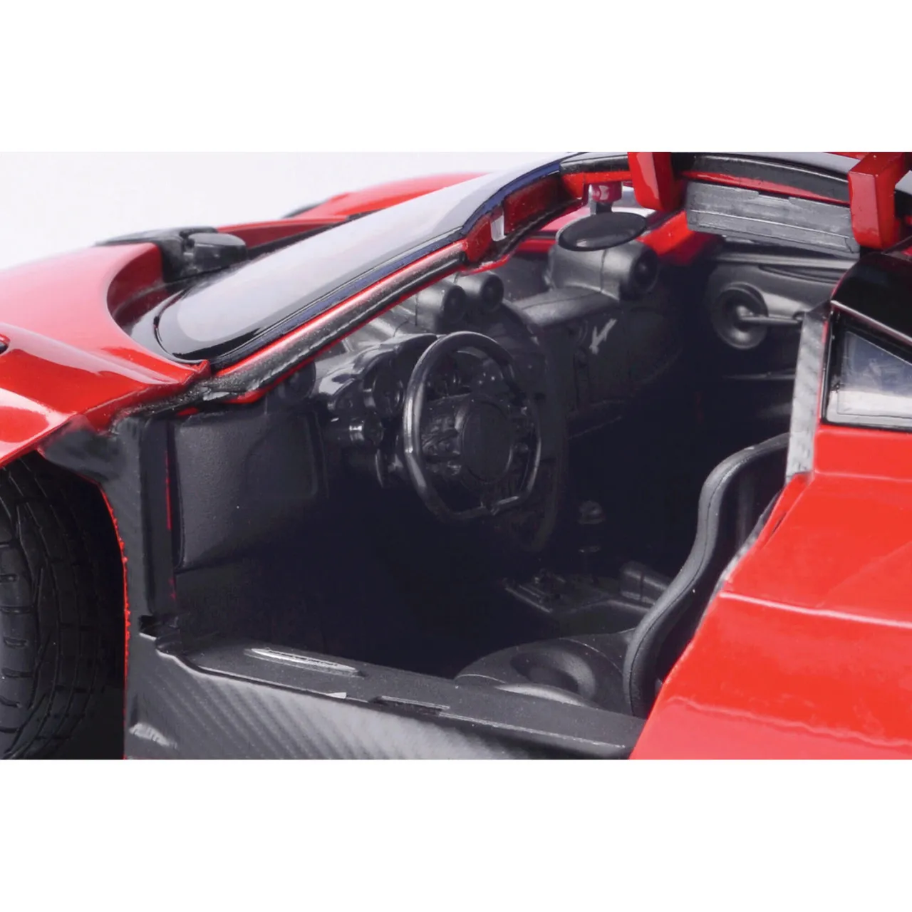 48497 red pagani huayra diecast material