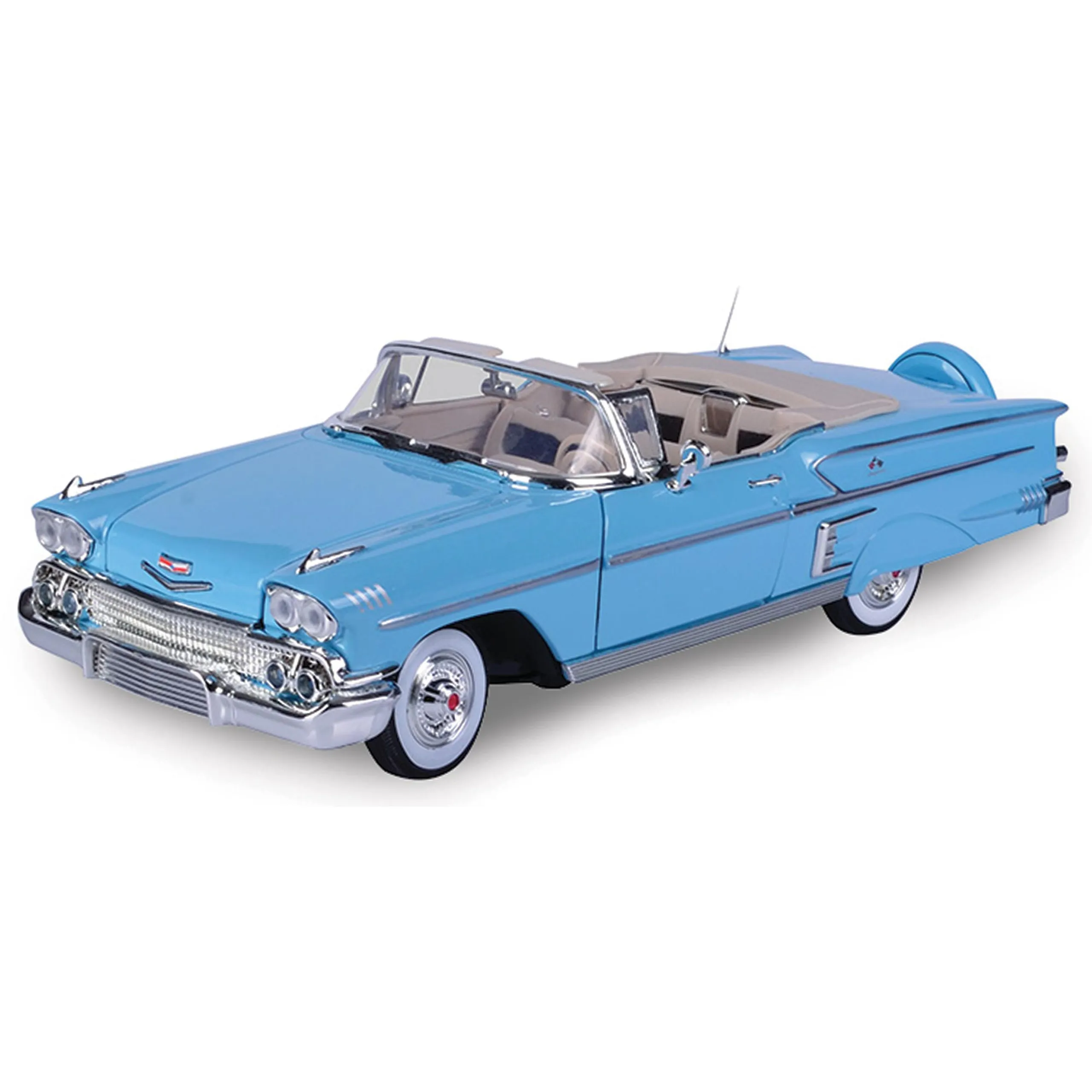 48514 1958 chevy impala diecast blue