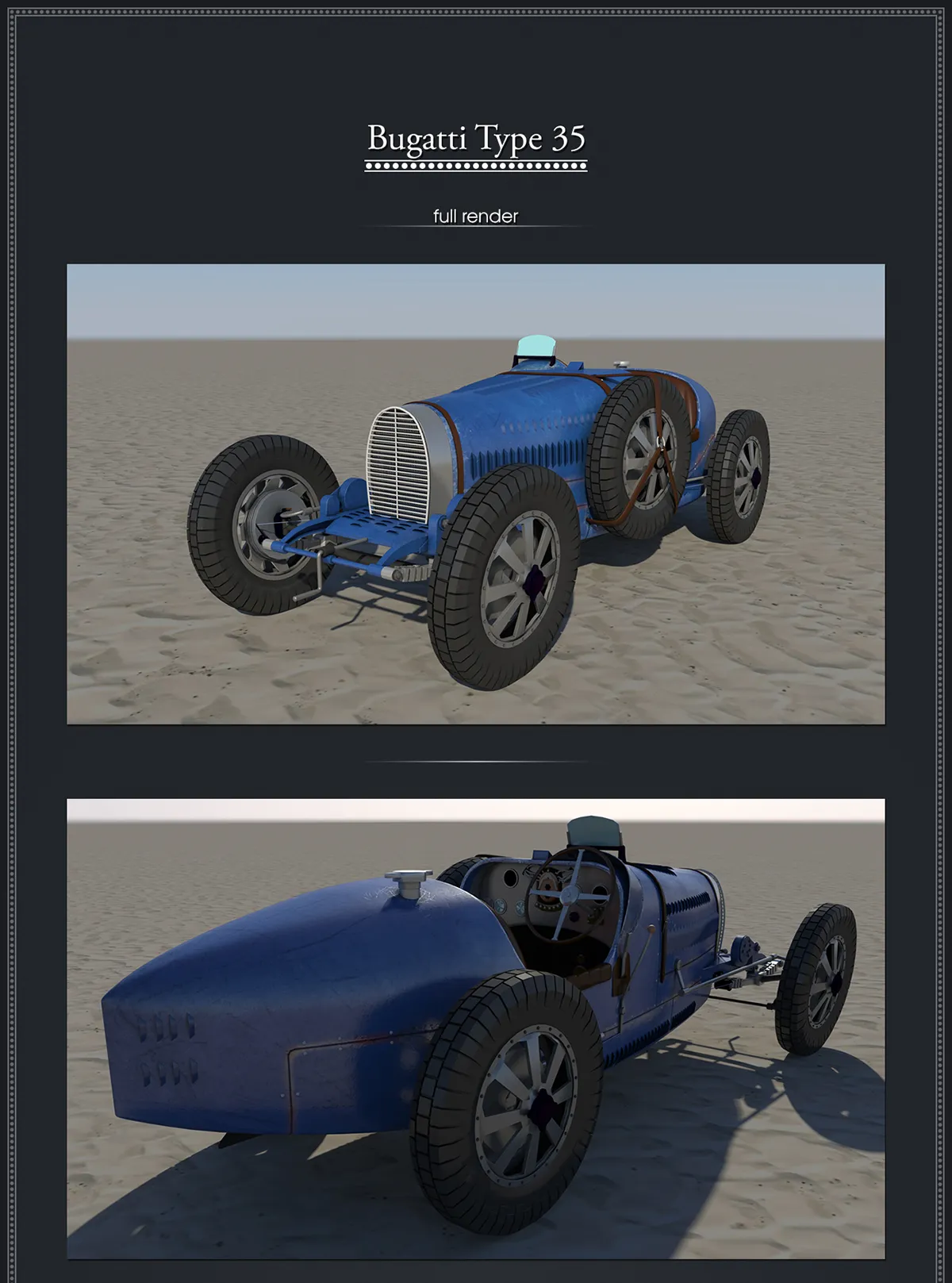 48674 bugatti type 35 chassis