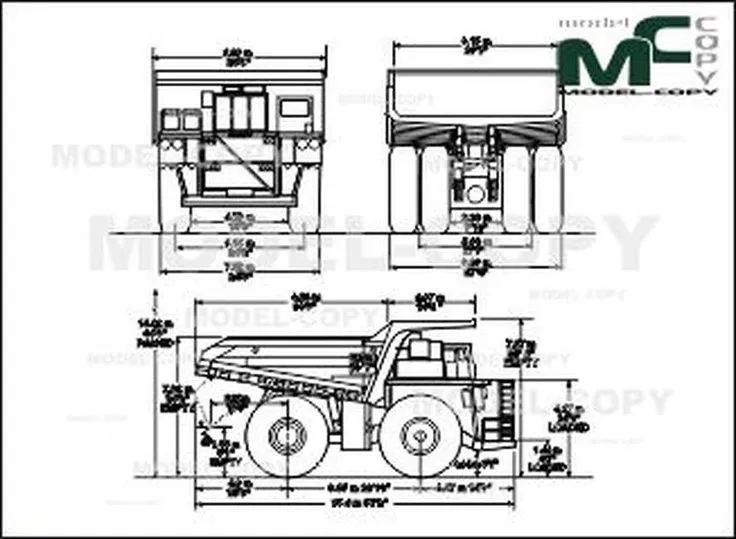 48678 komatsu 930e diecast model cab